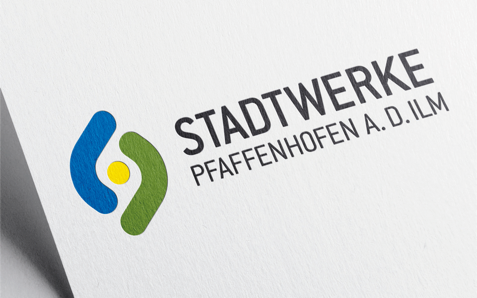 Logodesign für die Stadtwerke Pfaffenhofen a. d. Ilm