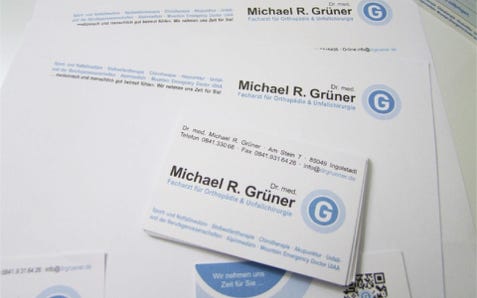 Praxis für Orthopädie Corporatedesign