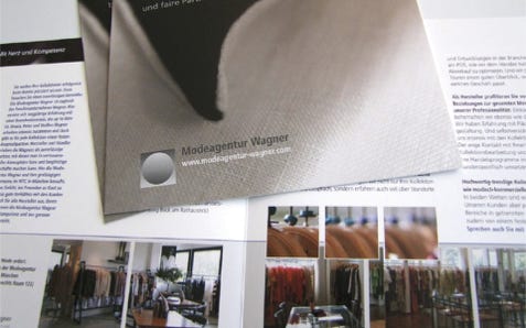 Modeagentur Wagner, Imagebroschüre
